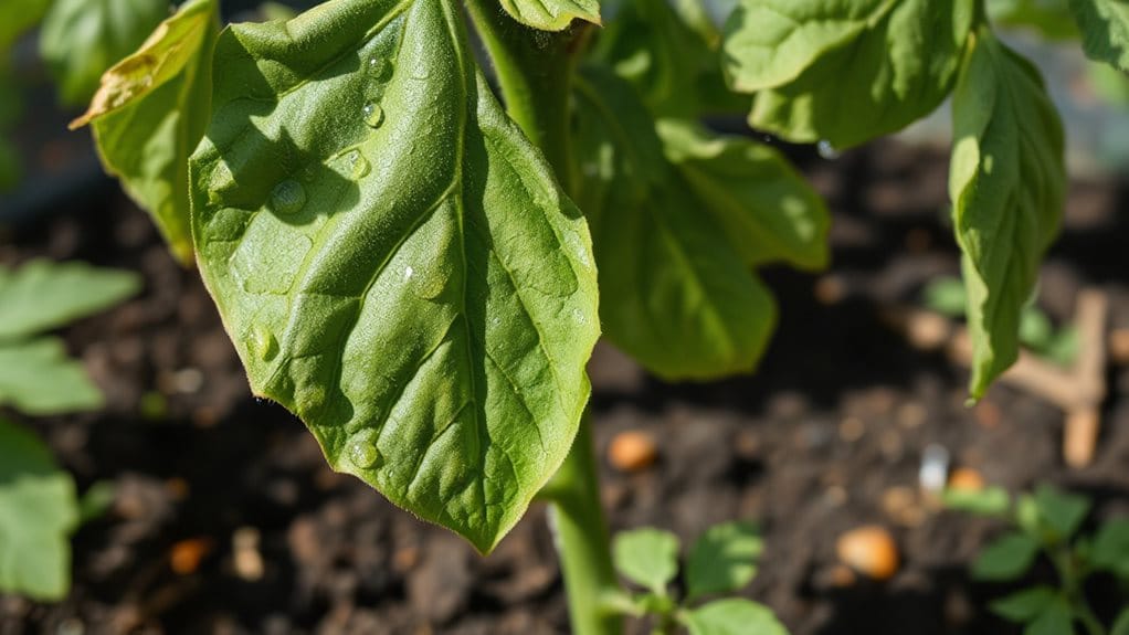 hot wind midday temporary wilting