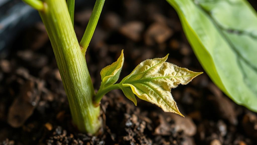 inconsistent watering stunts growth