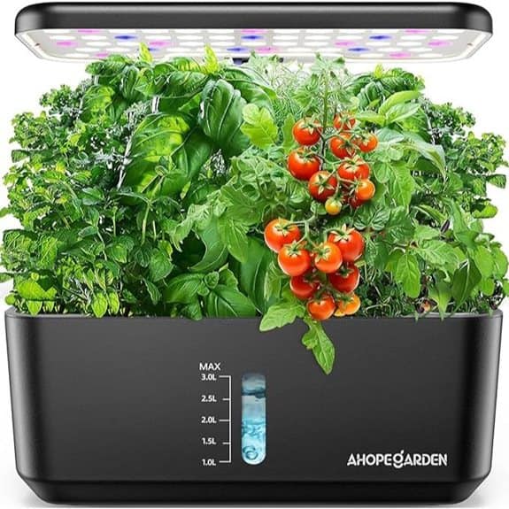 Ahopegarden Indoor Hydroponic Garden with LED Light