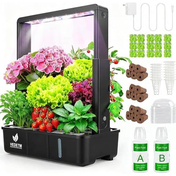 Indoor Hydroponic Garden Growing System with LED Light