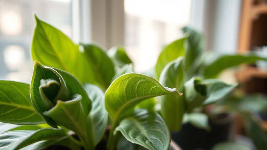 leaf curling for survival