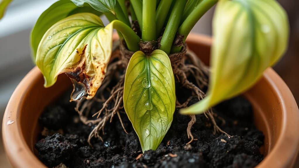 leaf drop from repotting stress