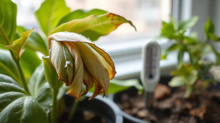 leaves curling downward causes