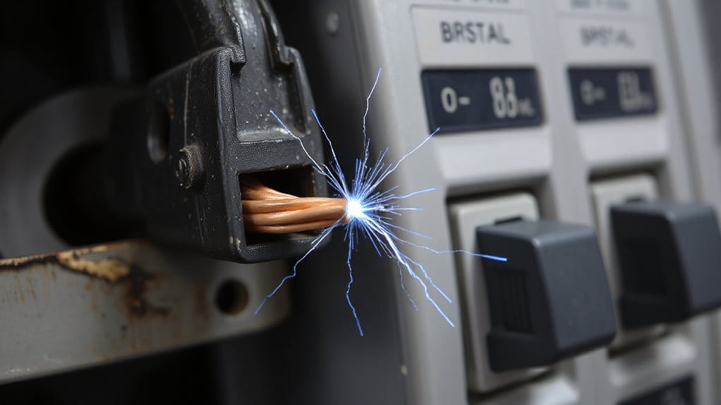 loose wiring causes dangerous arcing