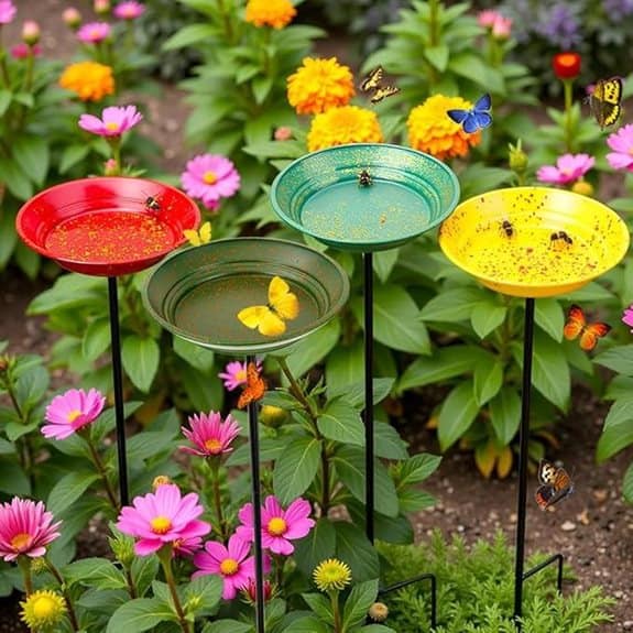 Dreamysoul Metal Bee & Butterfly Feeder (4 PCS)