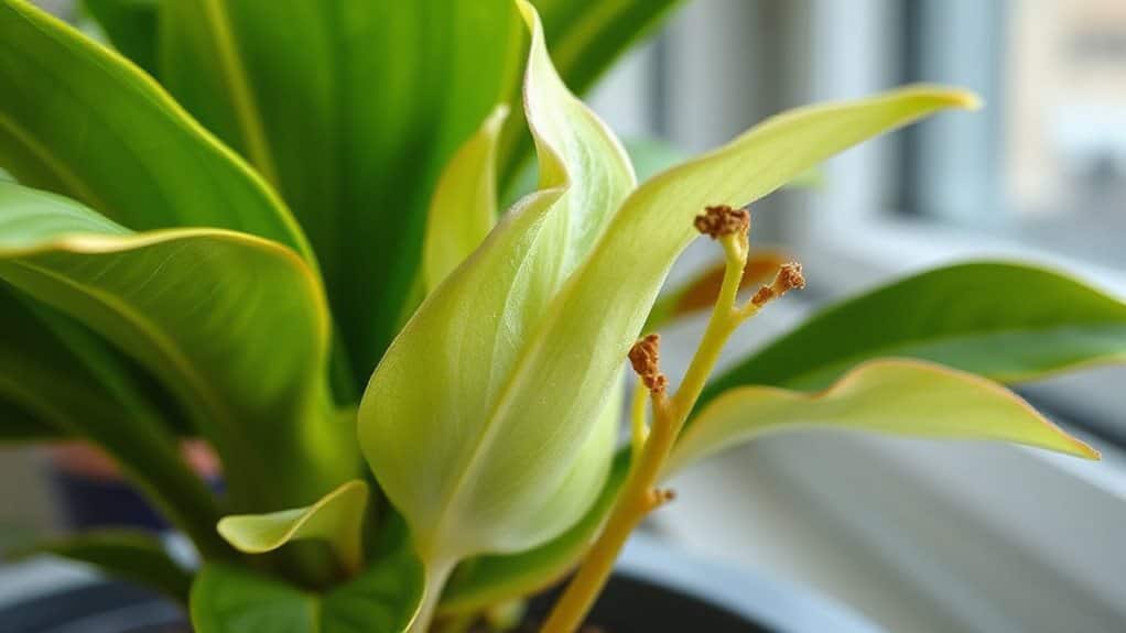 missing sulfur or calcium nutrients