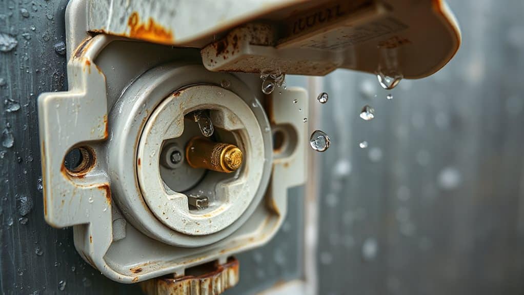 moisture driven conductive contaminant paths