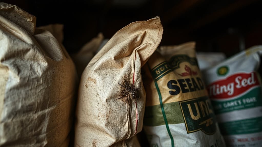 moldy damp pest damaged seed