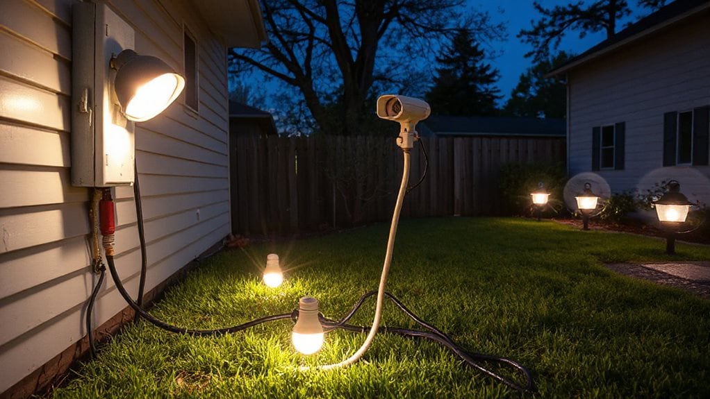 motion lights overload circuits