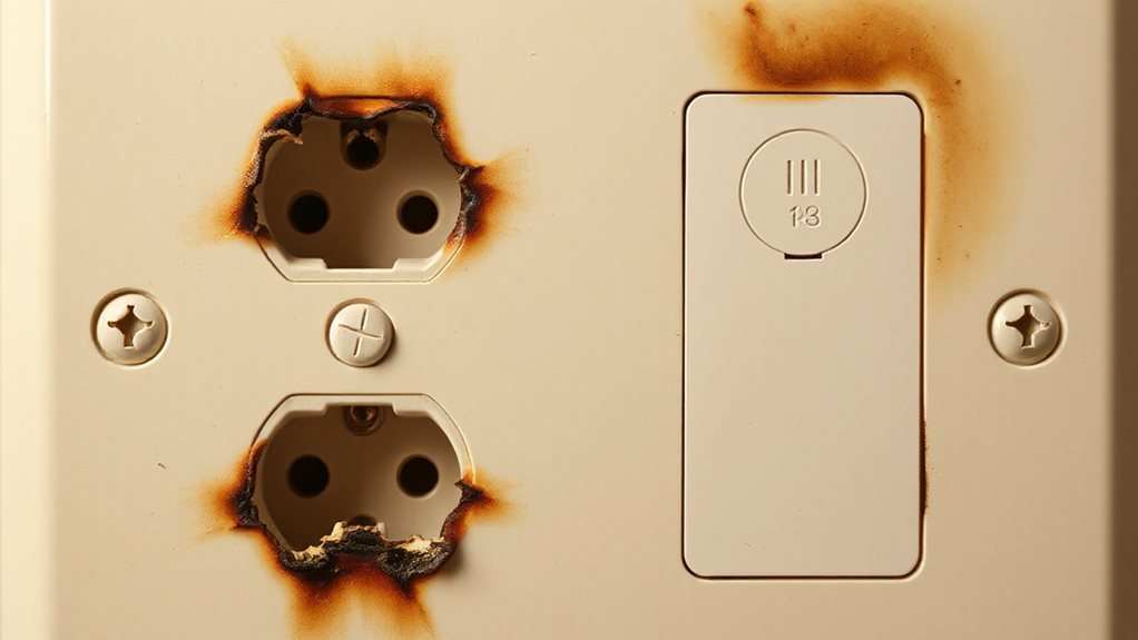 outlet cover overheating stop