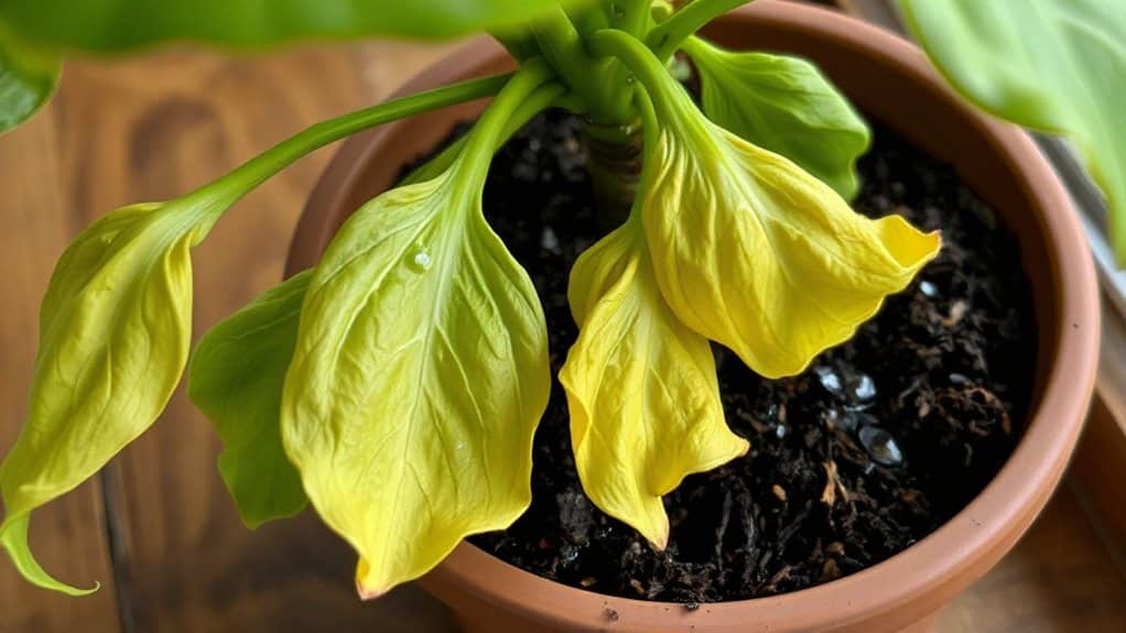 overwatering causes root rot