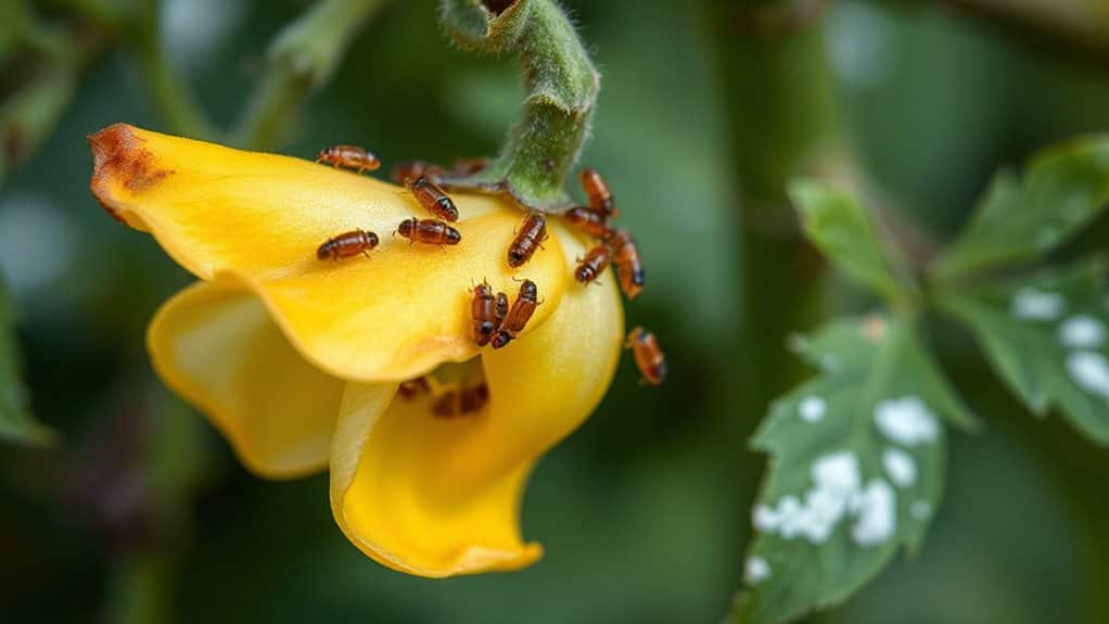 pests pathogens causing blossom drop