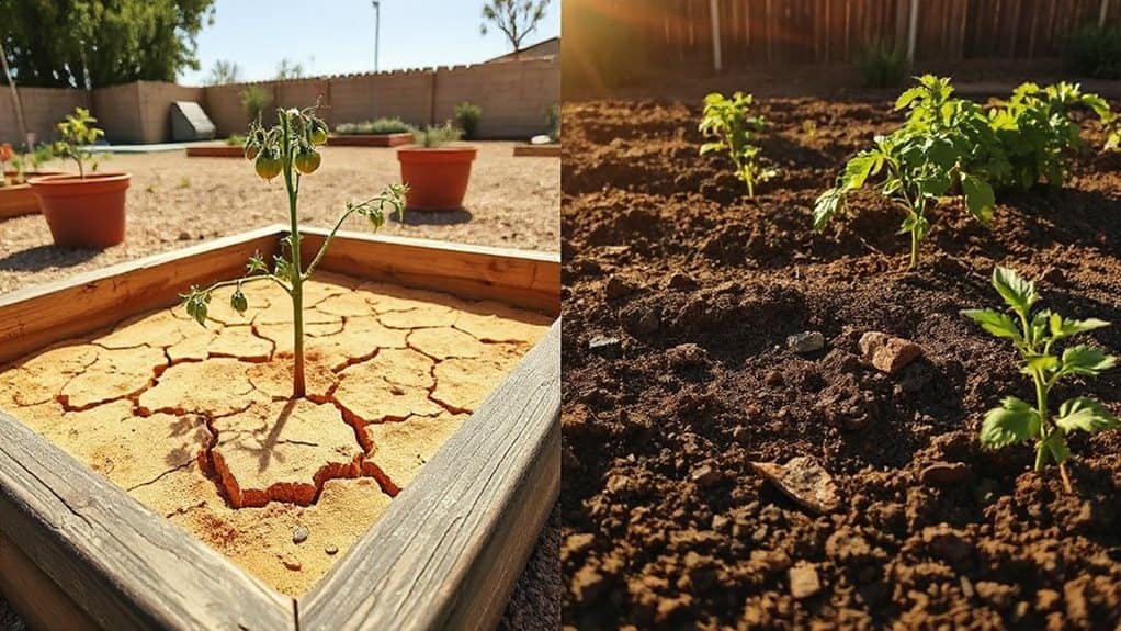 raised beds evaporate moisture fast