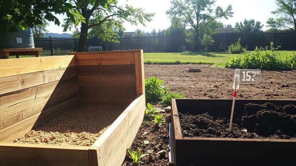 raised beds heat faster