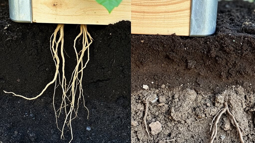 raised beds restrict deep roots