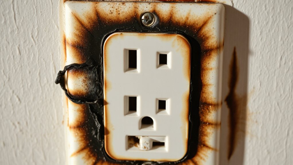 replace that charred outlet