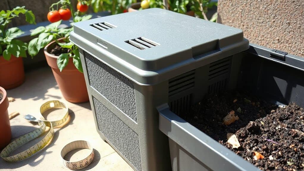 right sized ventilated easy access composting