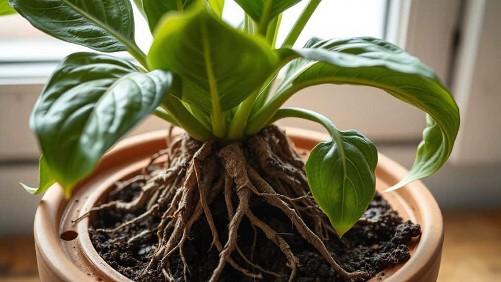 root bound repot two inches