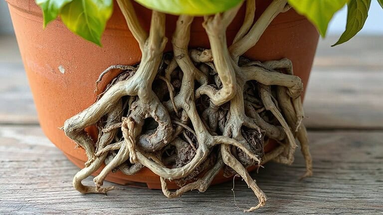roots crowding pot time