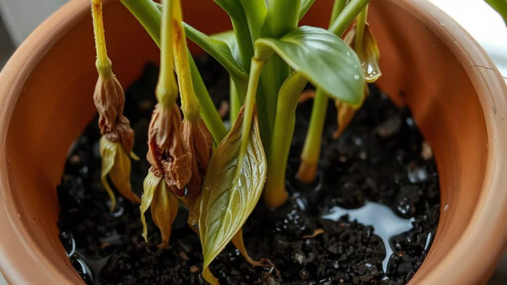 roots suffocating from overwatering