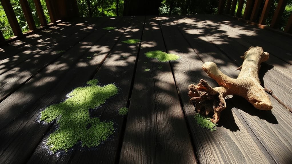 shade promotes mold on decks