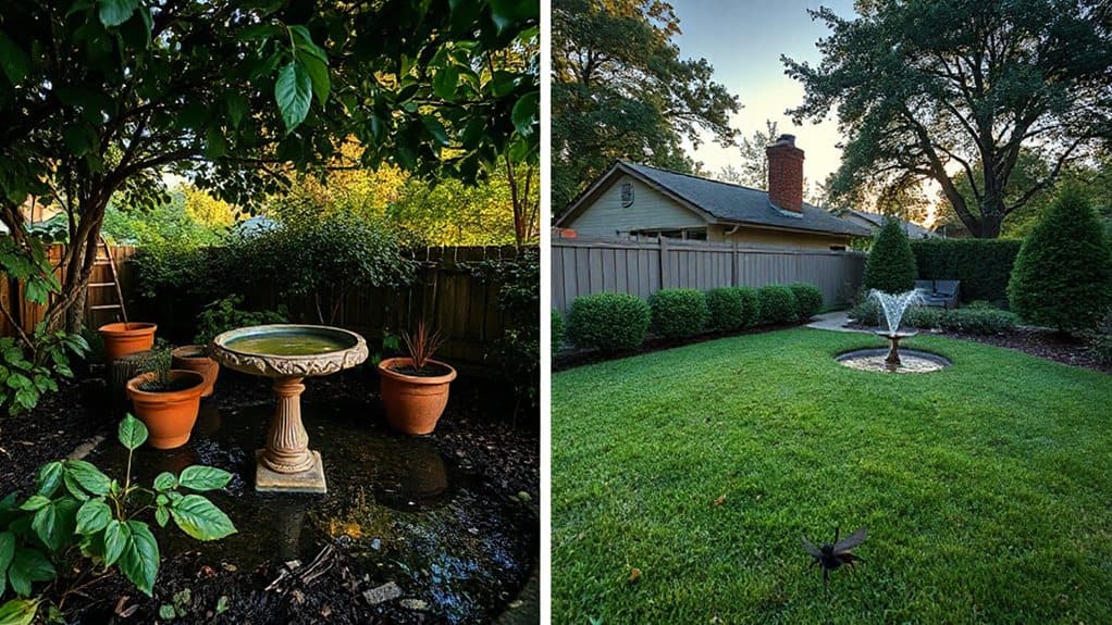 shady moist yards attract mosquitoes