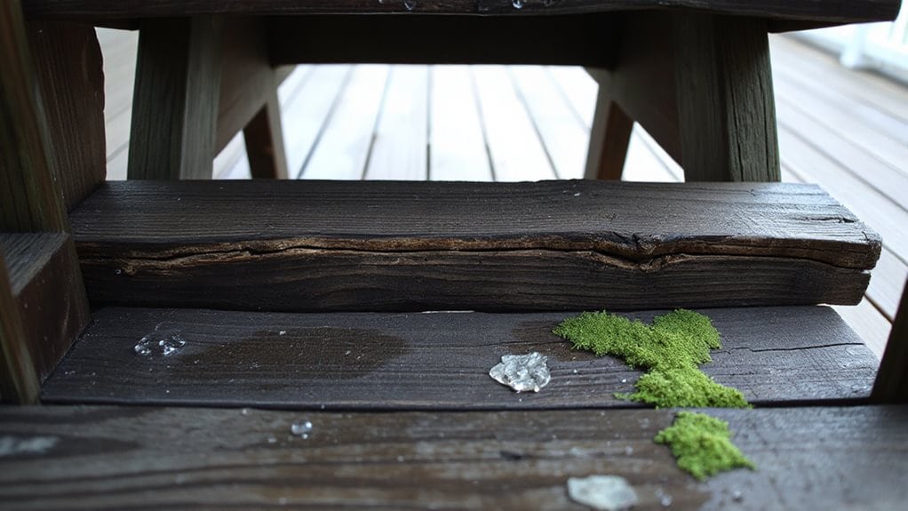 stairs exposed to water