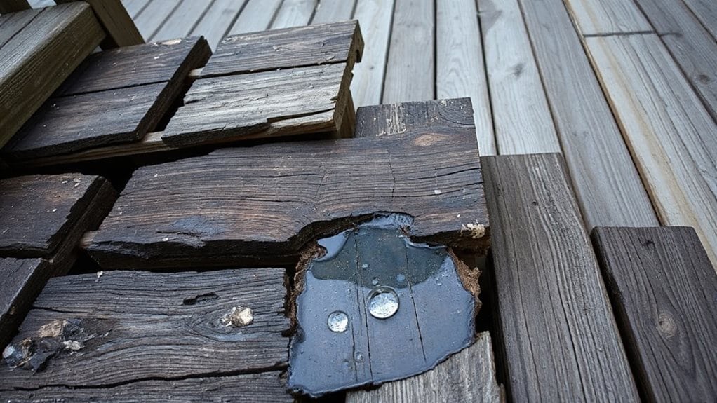 stairs suffer accelerated weathering