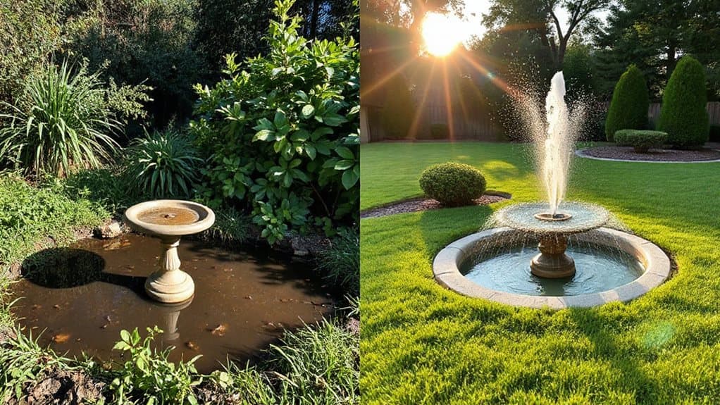 standing water and shade