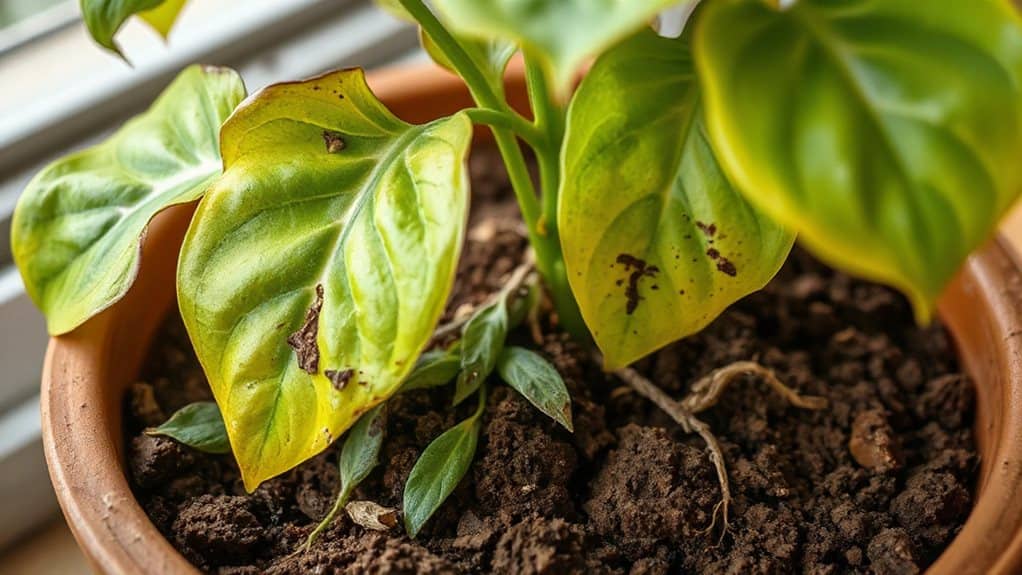 stress from root disturbance