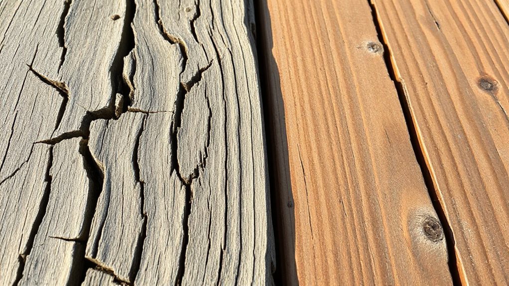 sun damage varies by material