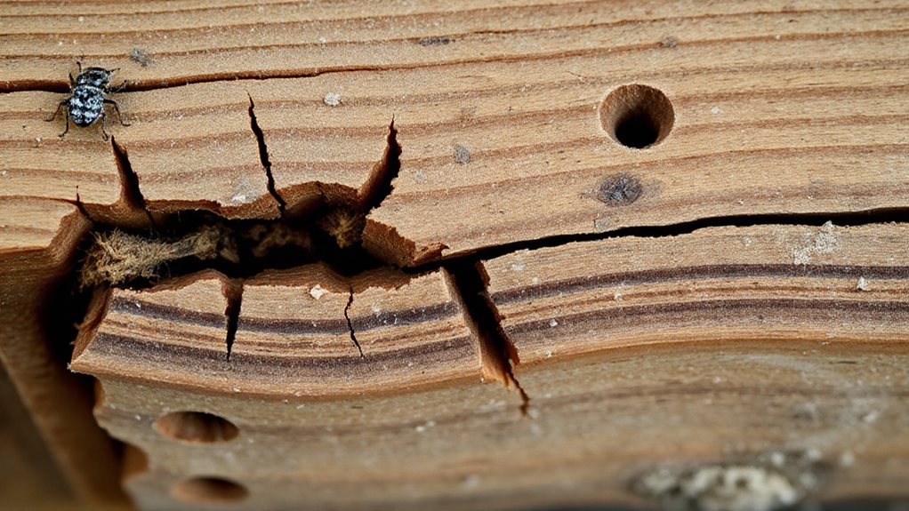 termites and carpenter ants damage