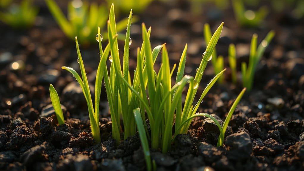 thin new lawn normal