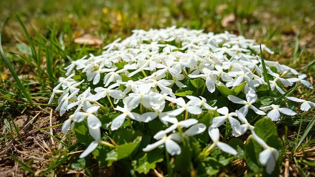 tiny white clover colonies