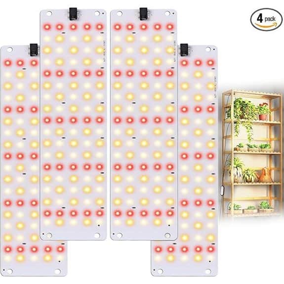 TONYFUL 40W Full Spectrum Grow Light (4pcs)