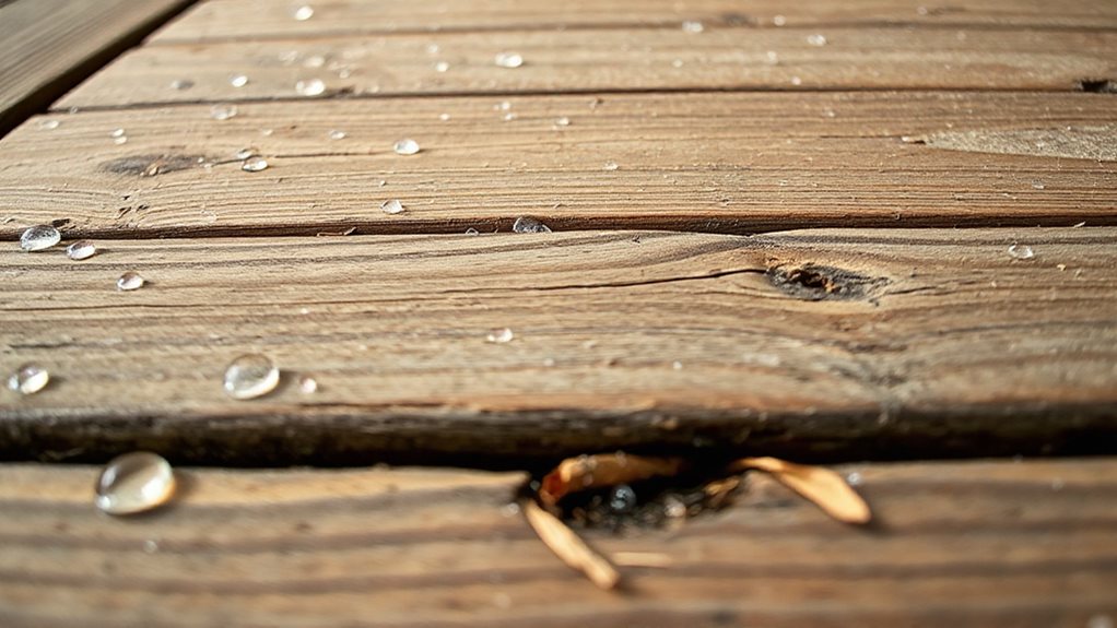 trapped moisture causes deck decay