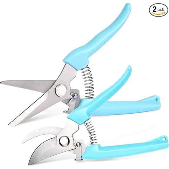 2 Pack Stainless Steel Pruning Shears