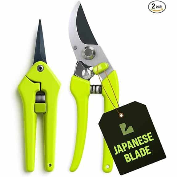 2-Pack Stainless Steel Gardening Scissors
