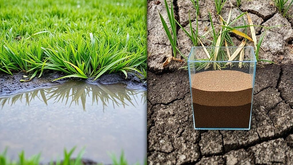 water penetrates six to twelve inches