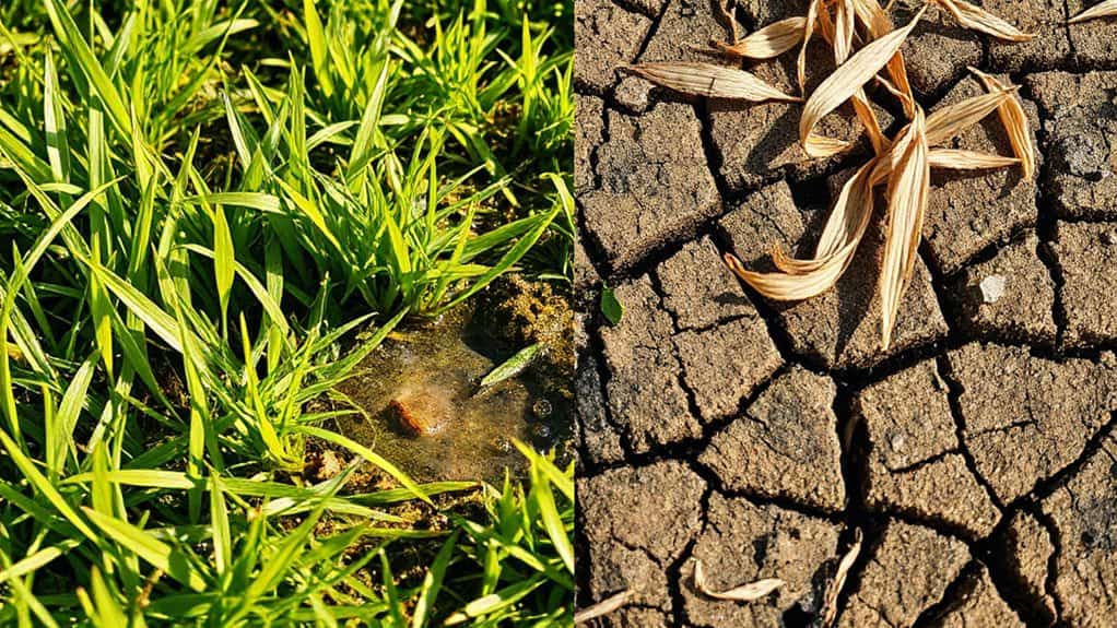 watering levels show symptoms