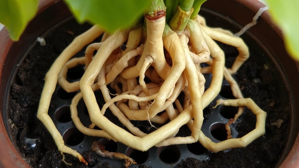 wilting from root bound roots