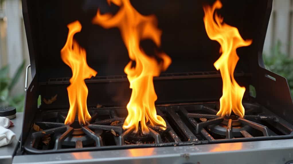 wind fueled grease flare ups