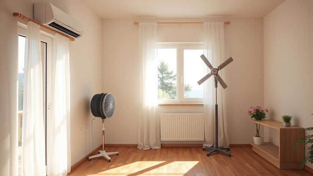 ac and fans reduce indoor humidity daily