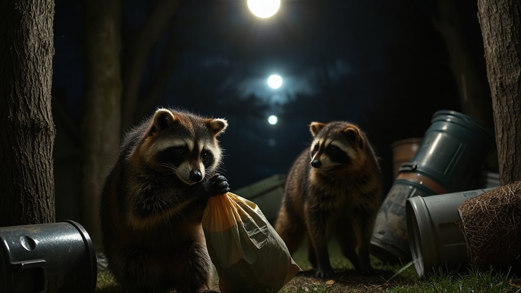 adult raccoons outperform due to experience