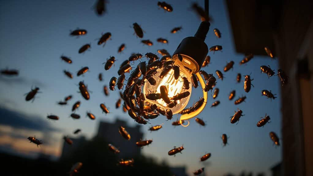 beetles exhaust fall prey