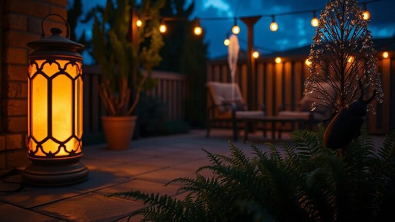 beetles repelled from patio lights