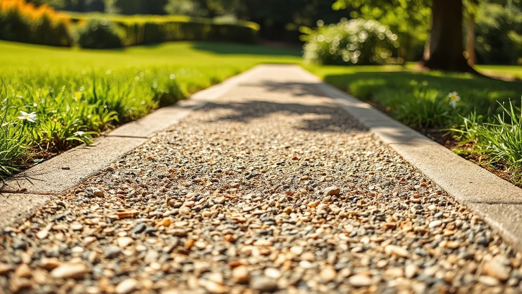 choosing durable size appropriate gravel for walkways