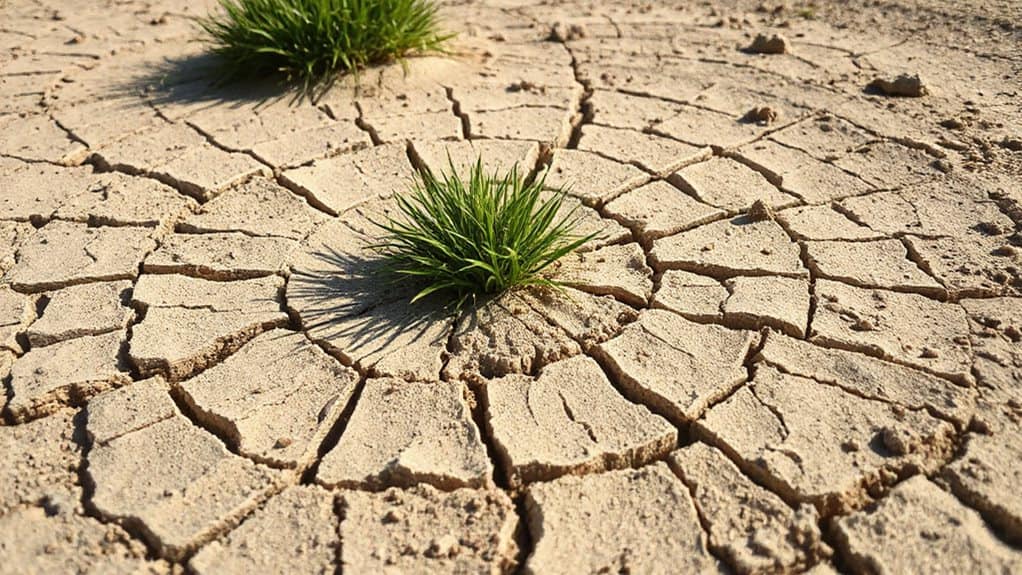 clay soil compacts after rain core aeration helps