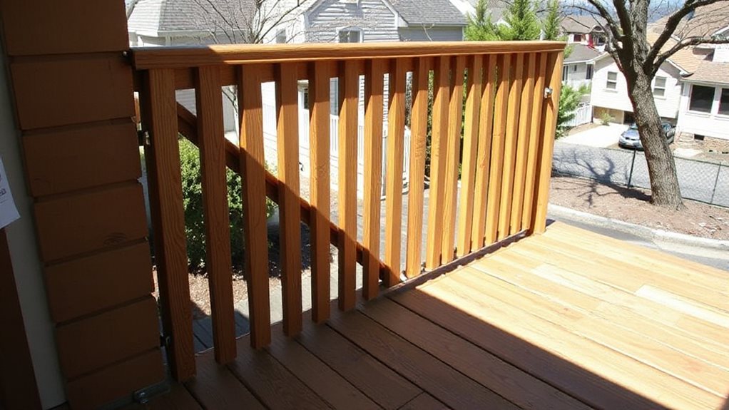 code required deck railing heights vary