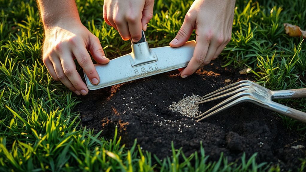 compact level seeded low spot repair